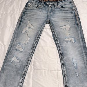 Cashew slim straight Rock Revival jeans men’s size 32x30